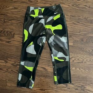 Nike dri fit army athletic leggings (great for running or weight lifting)